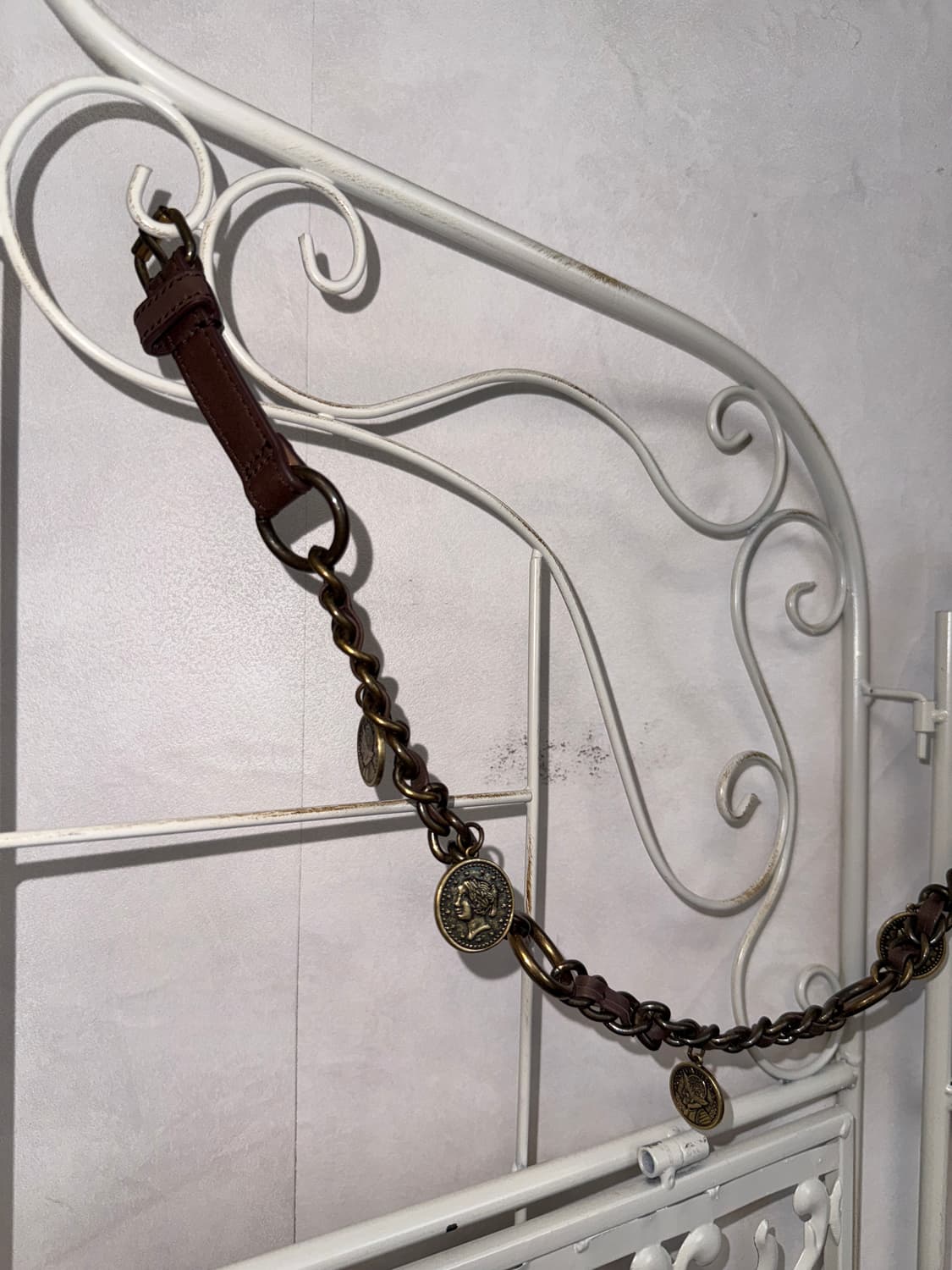 Antique gold charms chain buckle belt 상품이미지2