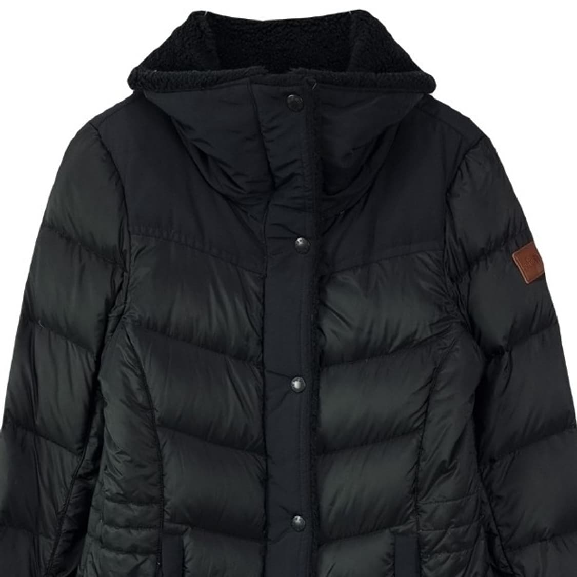 [노스페이스] 구스다운 슬림핏 롱패딩 블랙 M16828 상품이미지4