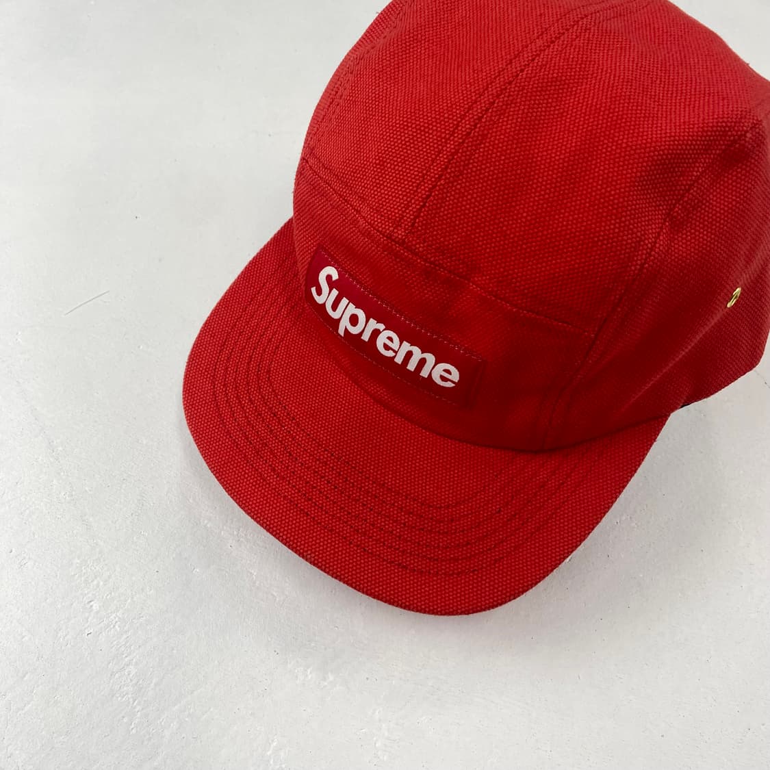 슈프림 박스 로고 레드 캠프 캡 상품이미지2