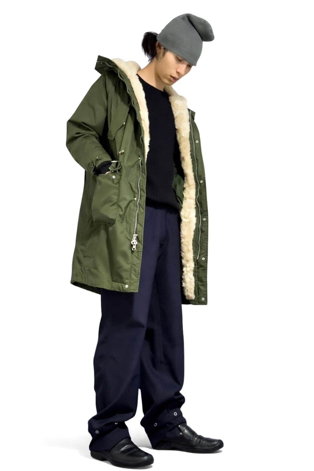 캘빈클라인 진스 피쉬테일 퍼 야상 파카 상품이미지1