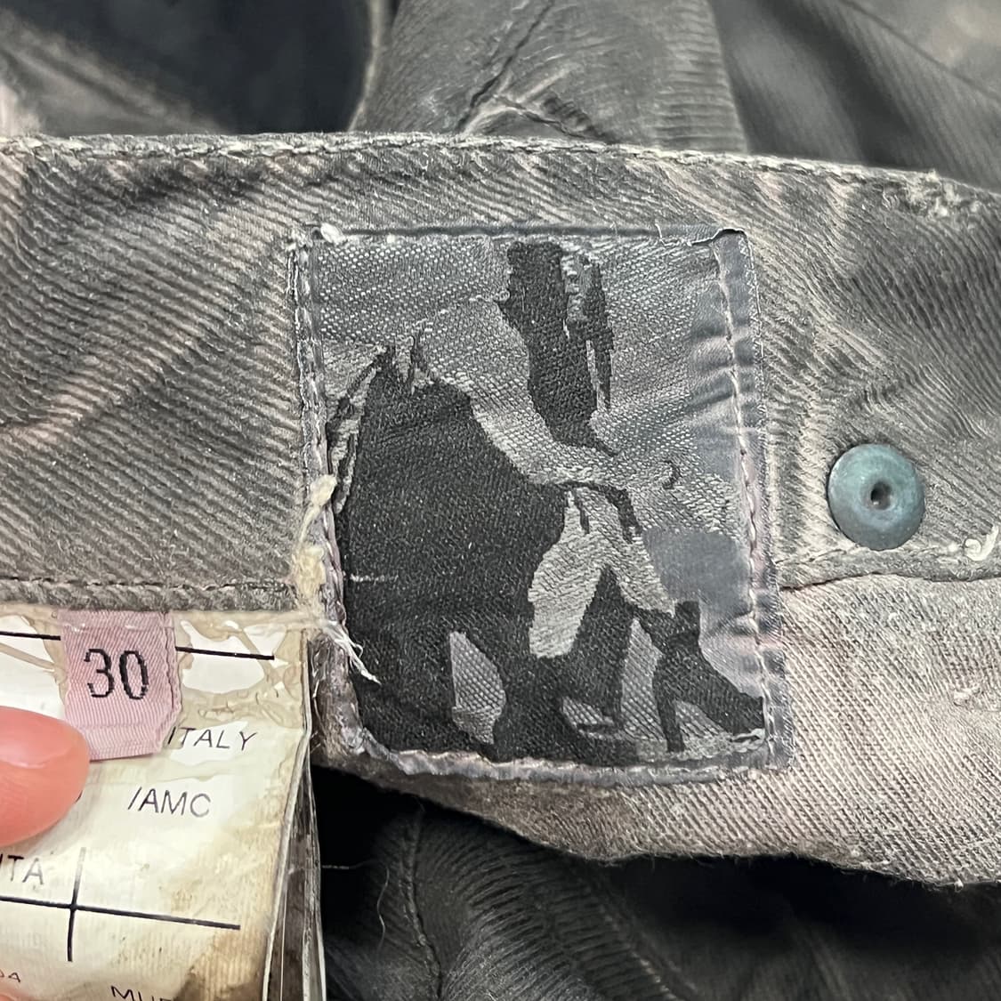 릭오웬스 13FW 다크쉐도우 머드 디트로이트 데님 팬츠 상품이미지7