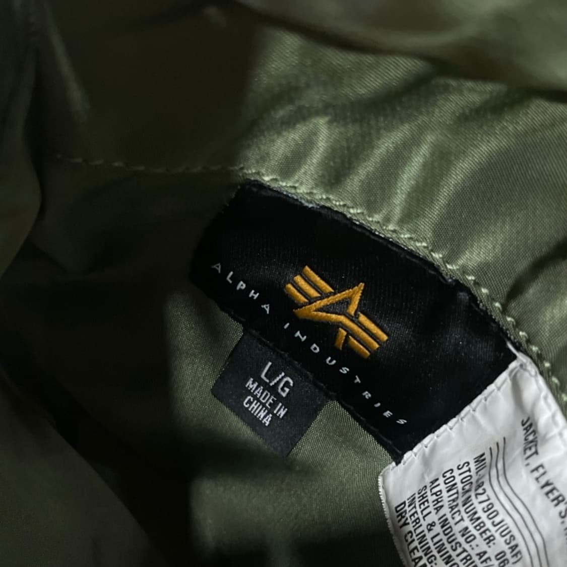 100 알파인더스트리 MA-1 항공점퍼 상품이미지3