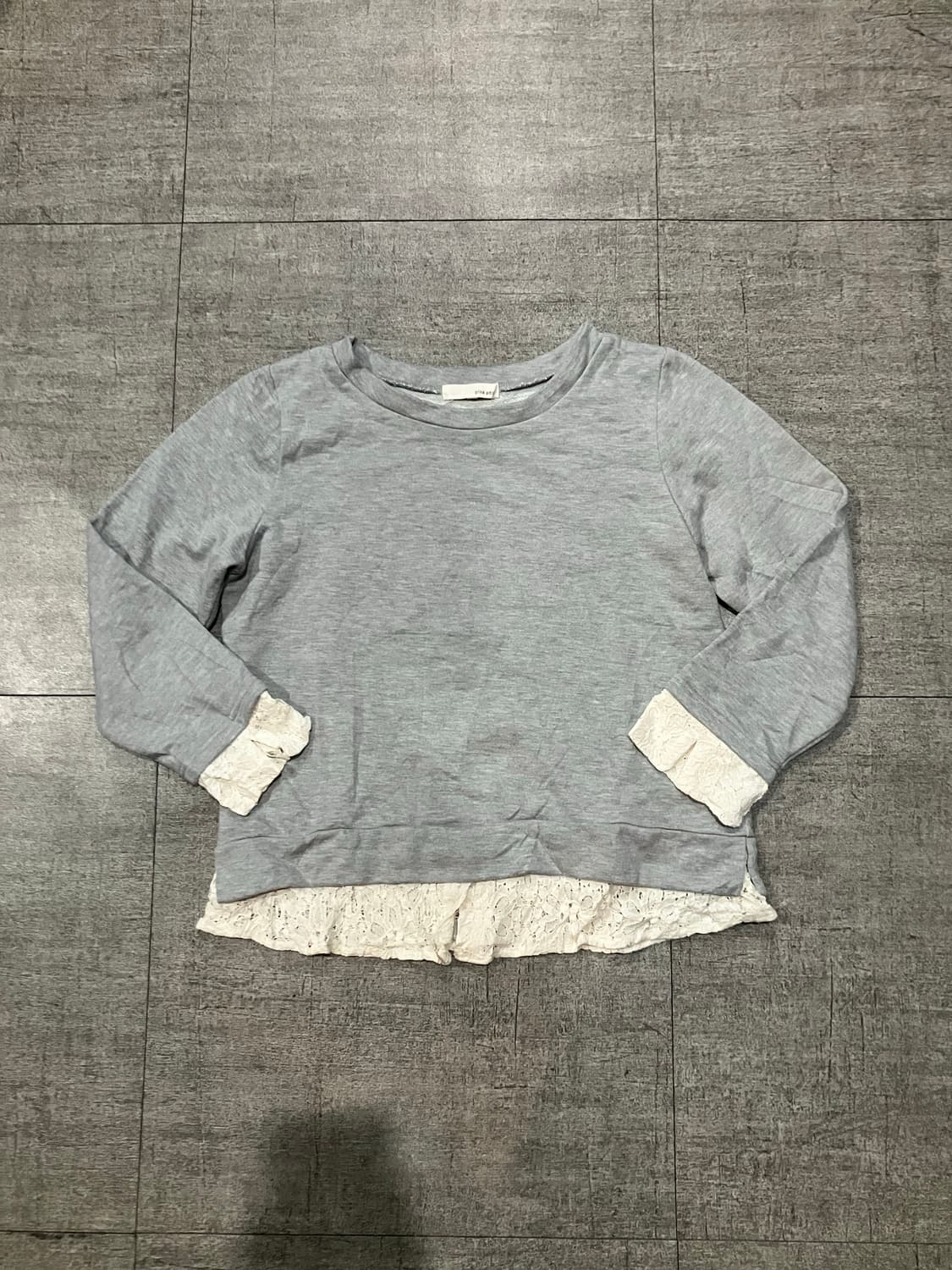 일본빈티지 Pinkadobe 하구미모리걸 달천깔페어리 레이어드스웻셔츠 상품이미지1