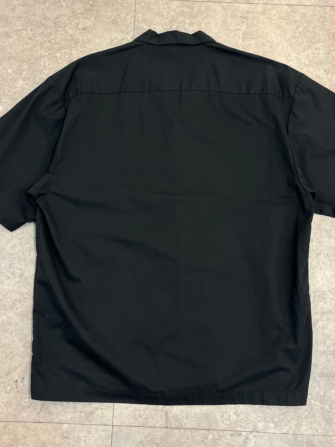 빈티지 Port 배색 반팔 셔츠 블랙 L #csz3561 상품이미지7