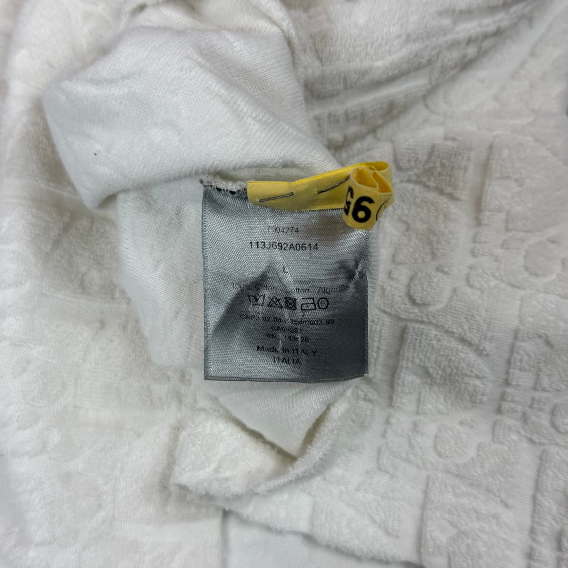 [리오브] 디올 오블리크 테리 반팔 상품이미지5