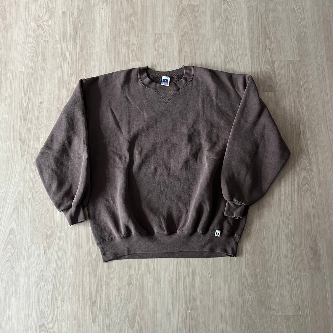 [2XL] 90s 빈티지 러셀 스웻셔츠 맨투맨 초코브라운 상품이미지1