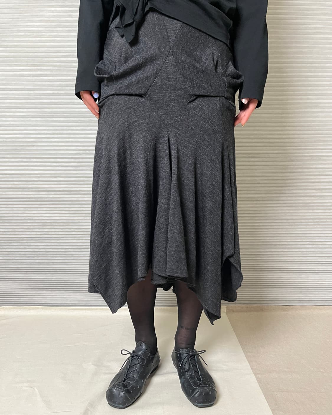준야와타나베 입체패턴 비대칭 스커트 꼼데가르송 치마 junya 상품이미지1