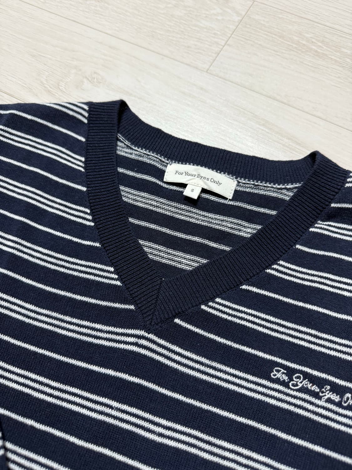 FYEO 포유온 if stripe v-neck knit 니트 포유어아이즈 상품이미지5