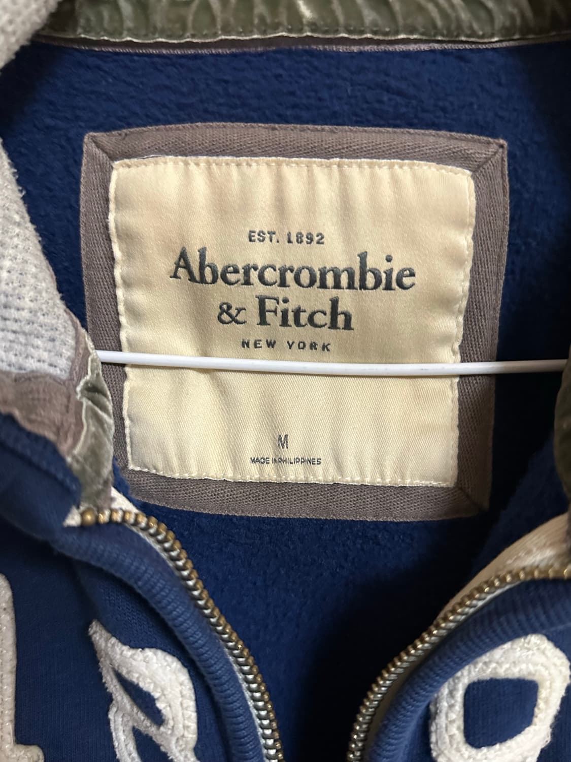 아베크롬비 딥블루 후드집업M 상품이미지3