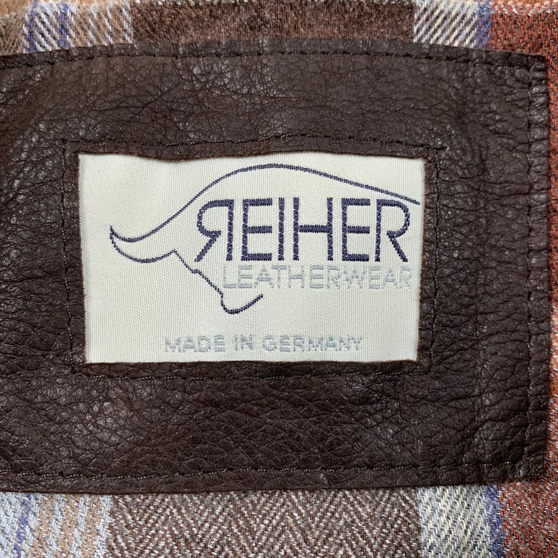 REIHER 독일제 빈티지 브라운 레더 봄버 자켓  상품이미지9