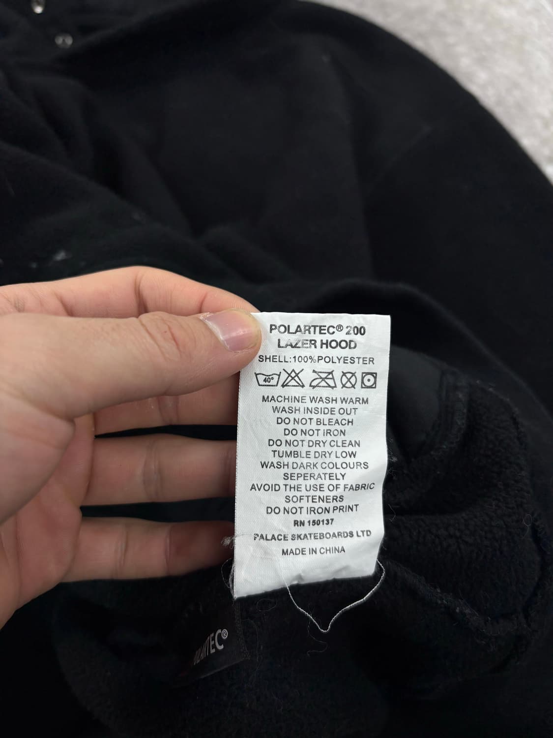 Palace Polartec Lazer Hood Balck    상품이미지6