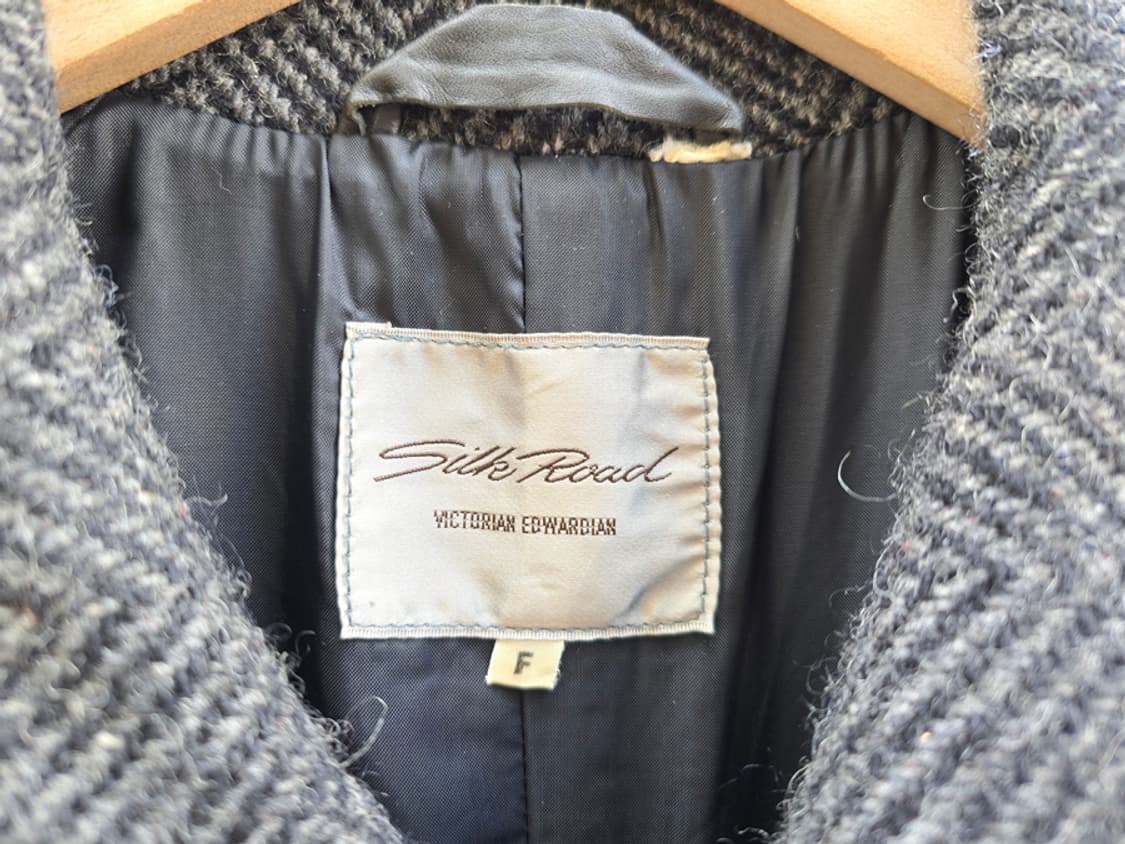 90s 헤링본 트위드 발마칸 니트 빅토리아 디자인 상품이미지5