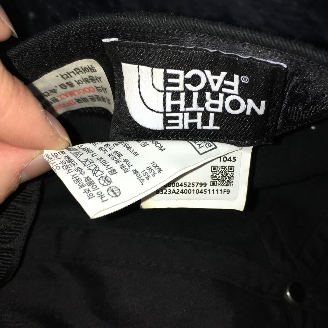 투티/0355 노스페이스 블랙 베이지 배색 캡 모자 스포티 빈티지 상품이미지7