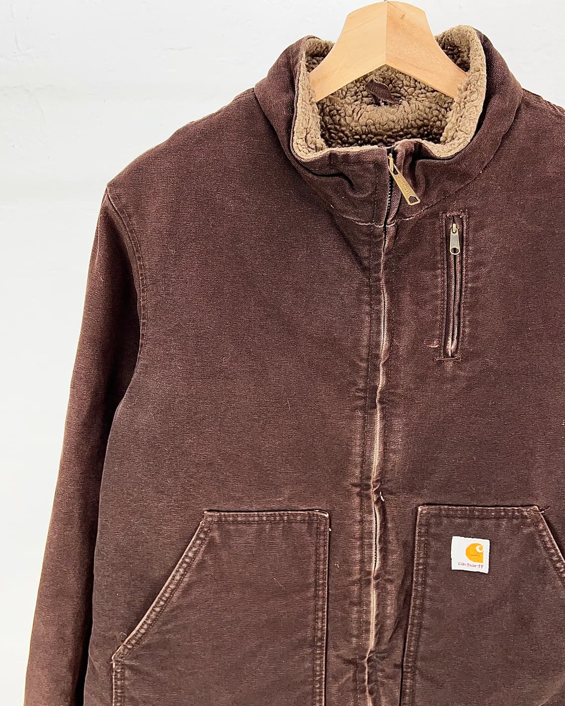 00s 칼하트 샌드 스톤 타임 트래블 셰르파 캐년 자켓 상품이미지3