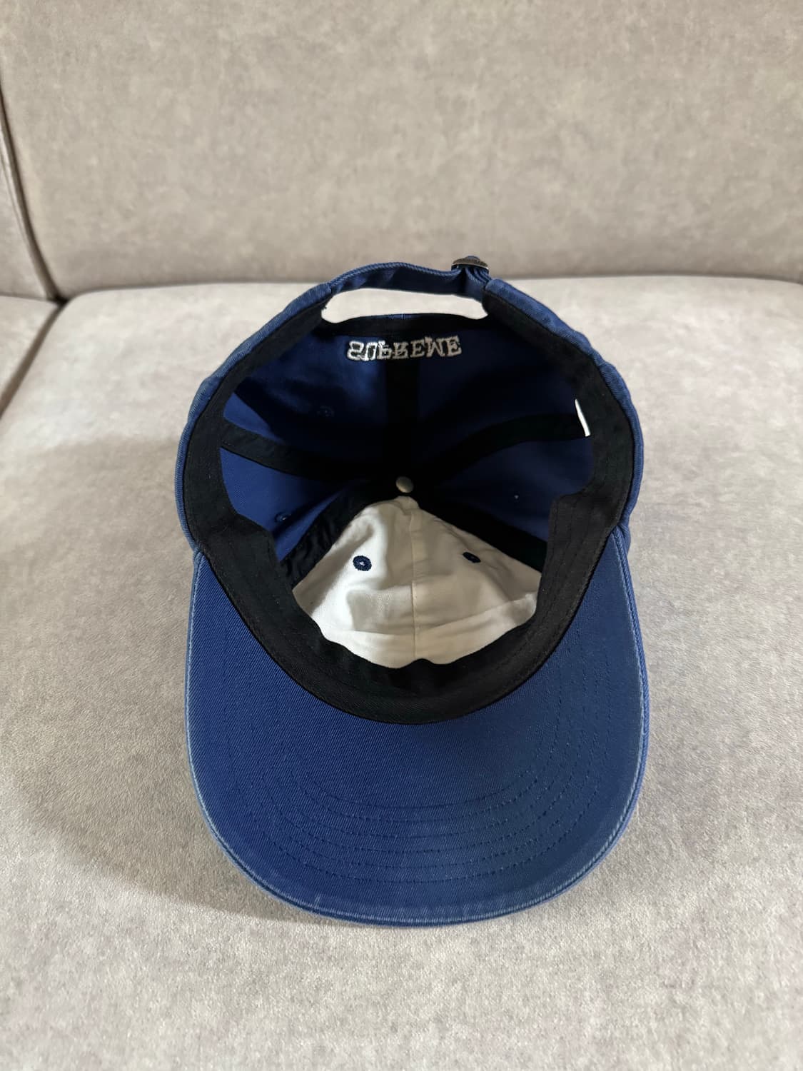 슈프림 오발 6-패널 캡 라이트 네이비 - 23SS 상품이미지2