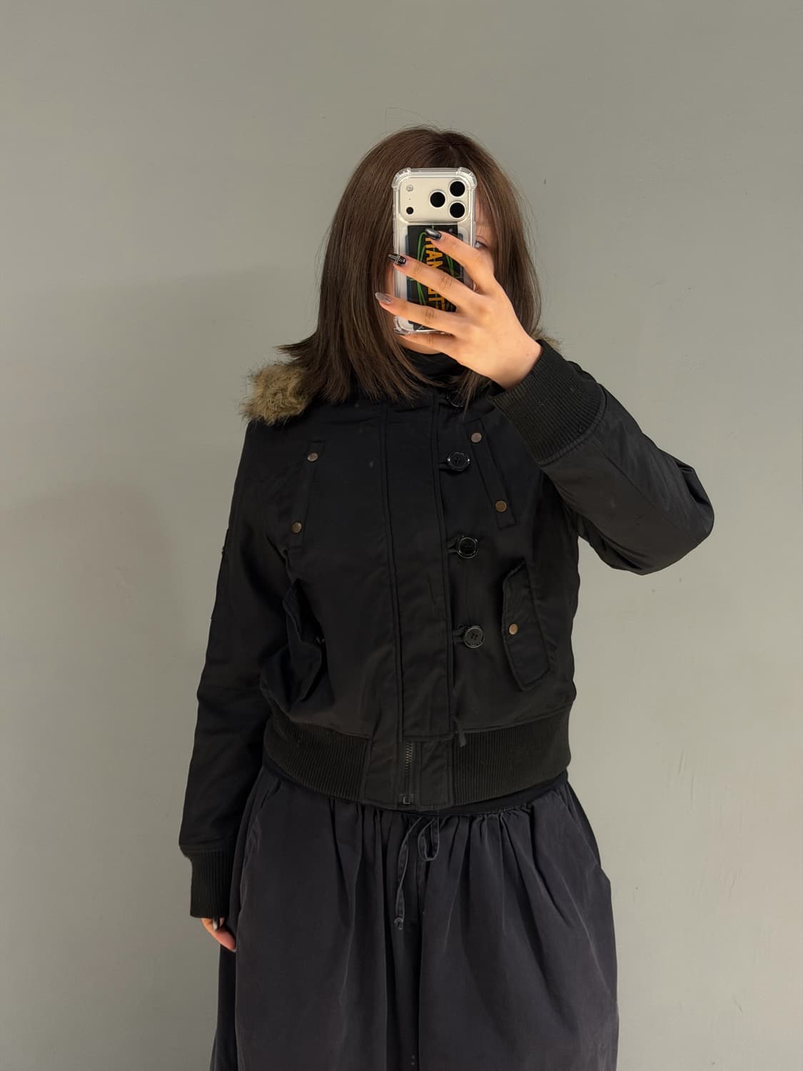 fur trimming detail n2b jumper 상품이미지1