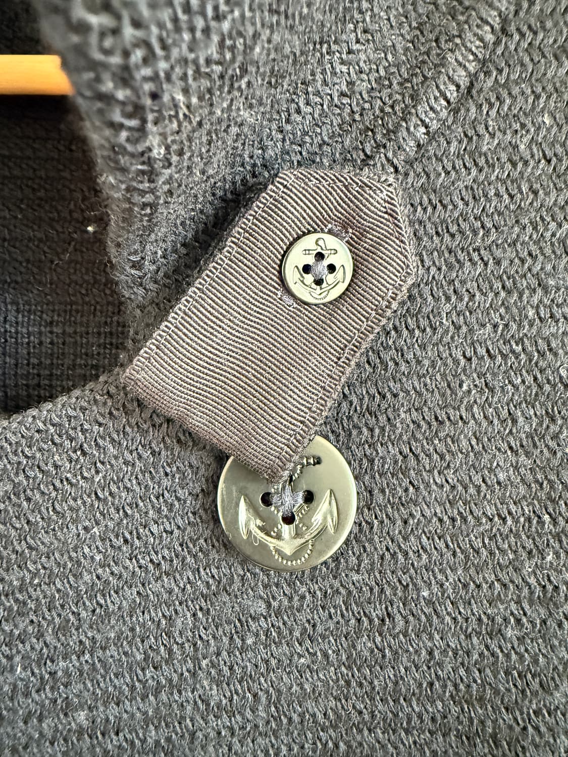 Pre owned 해군 피코트 모티브 울 가디건 상품이미지4