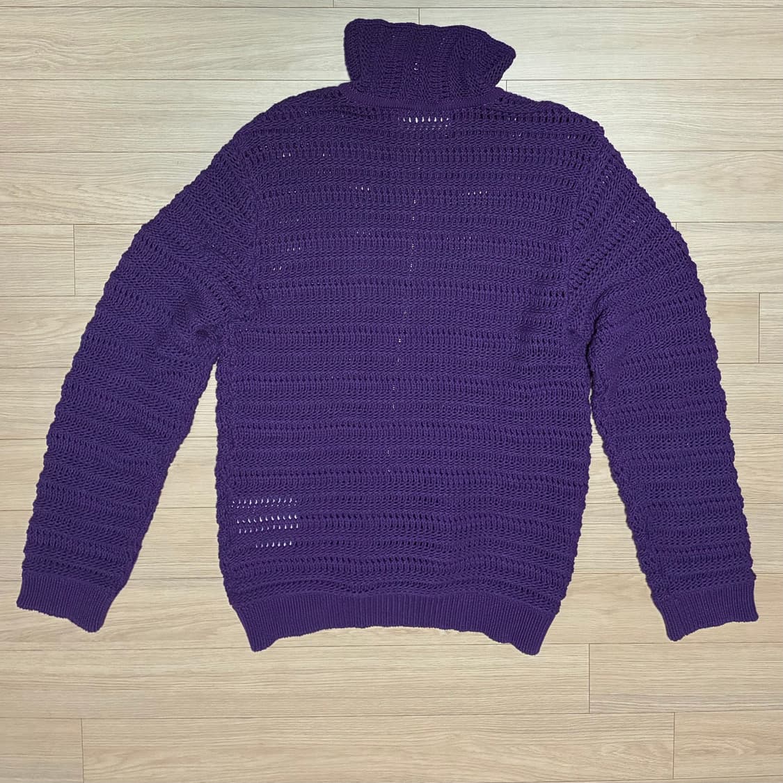 보라색 가디건 집업 보어 보워  상품이미지2