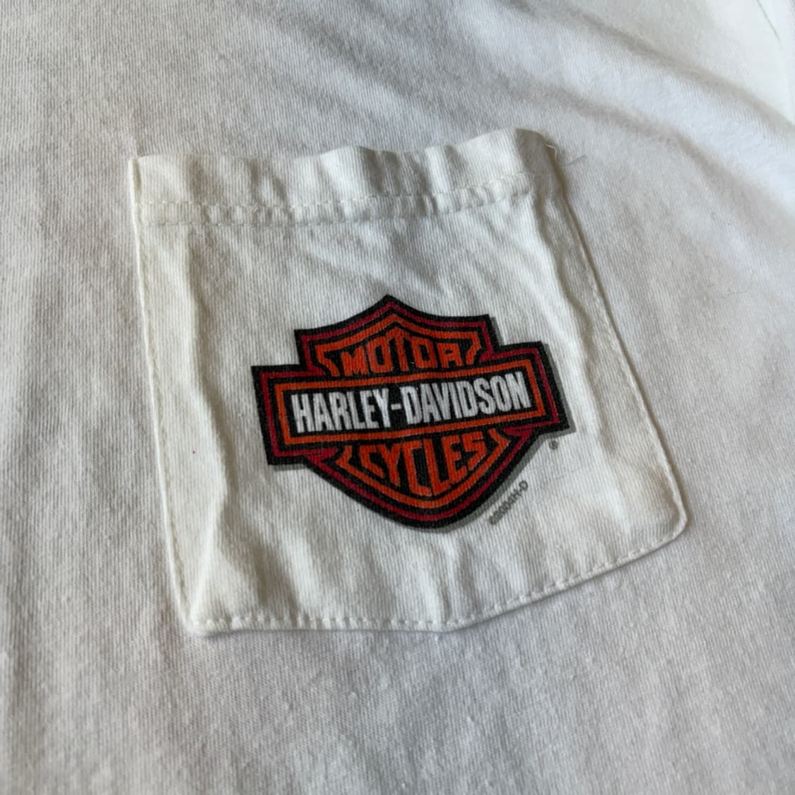 할리데이비슨 정품 미국 생산 화이트 플레임 긴팔 티셔츠 상품이미지6