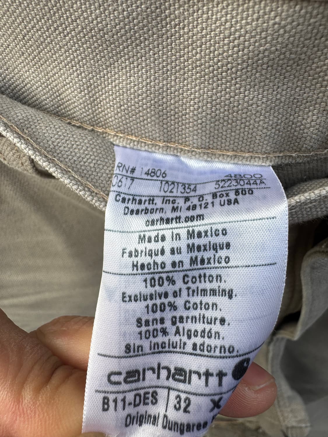 칼하트 빈티지 b11 des 싱글니 카펜터 워크 팬츠 32 상태좋음 상품이미지6