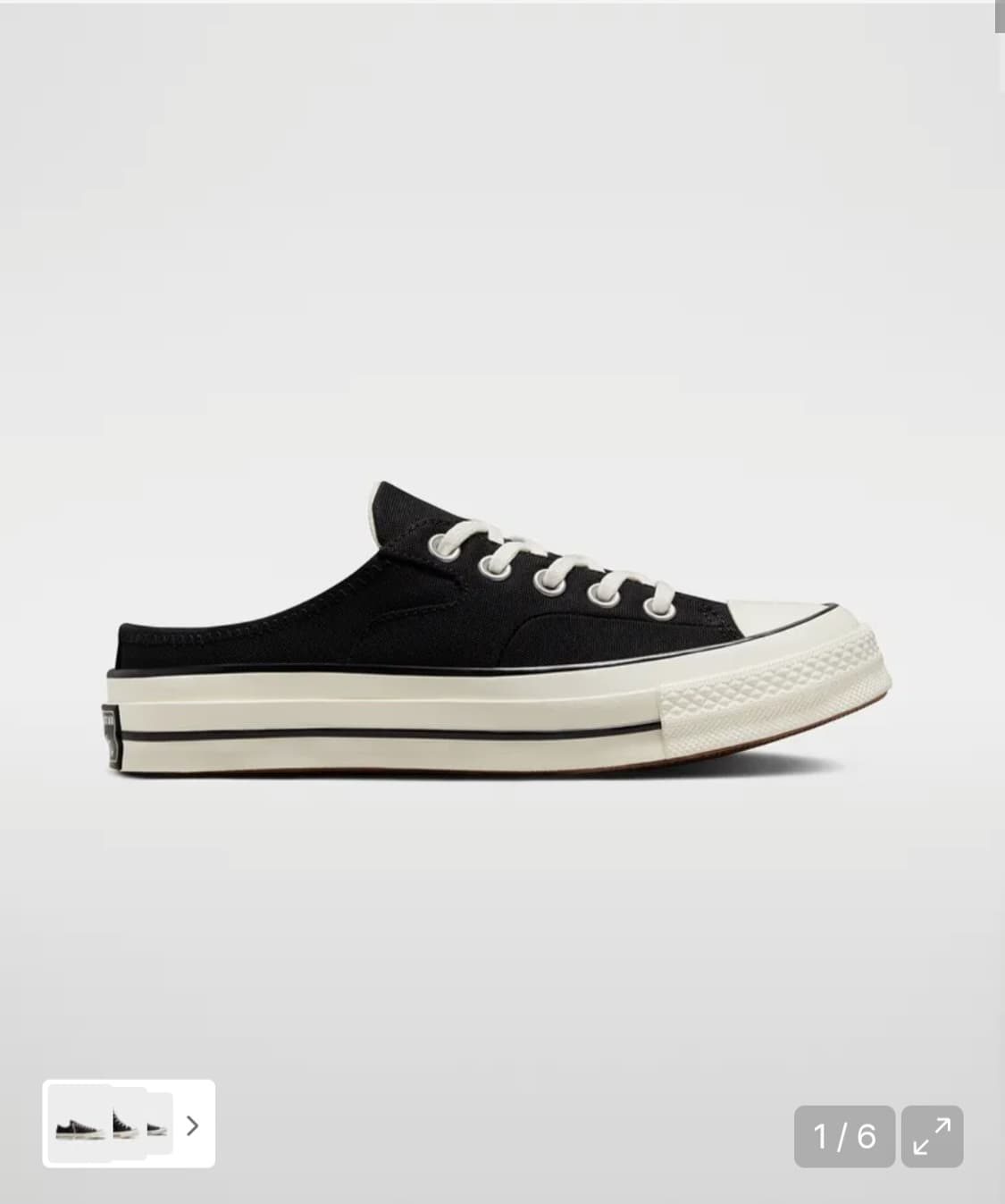 컨버스 척 70 뮬 파운데이션 블랙 172591C 상품이미지4