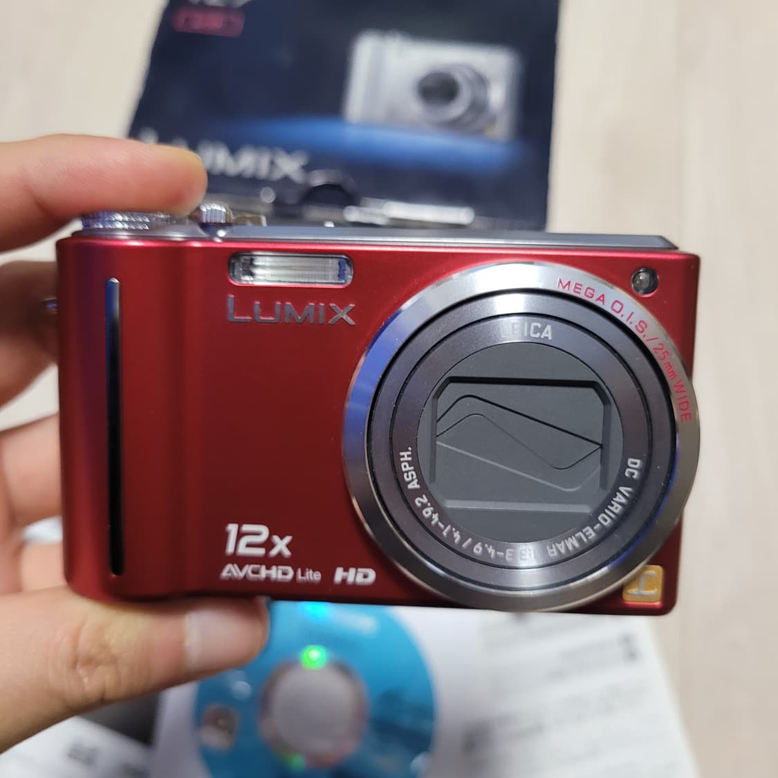 파나소닉 루믹스 DMC-TZ7 빨간색 디카 상품이미지2