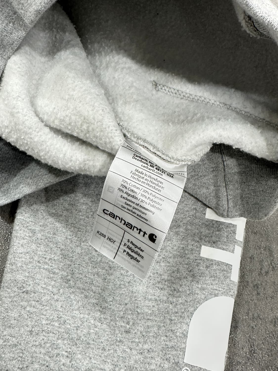 칼하트 스펠아웃 후드 S 상품이미지3