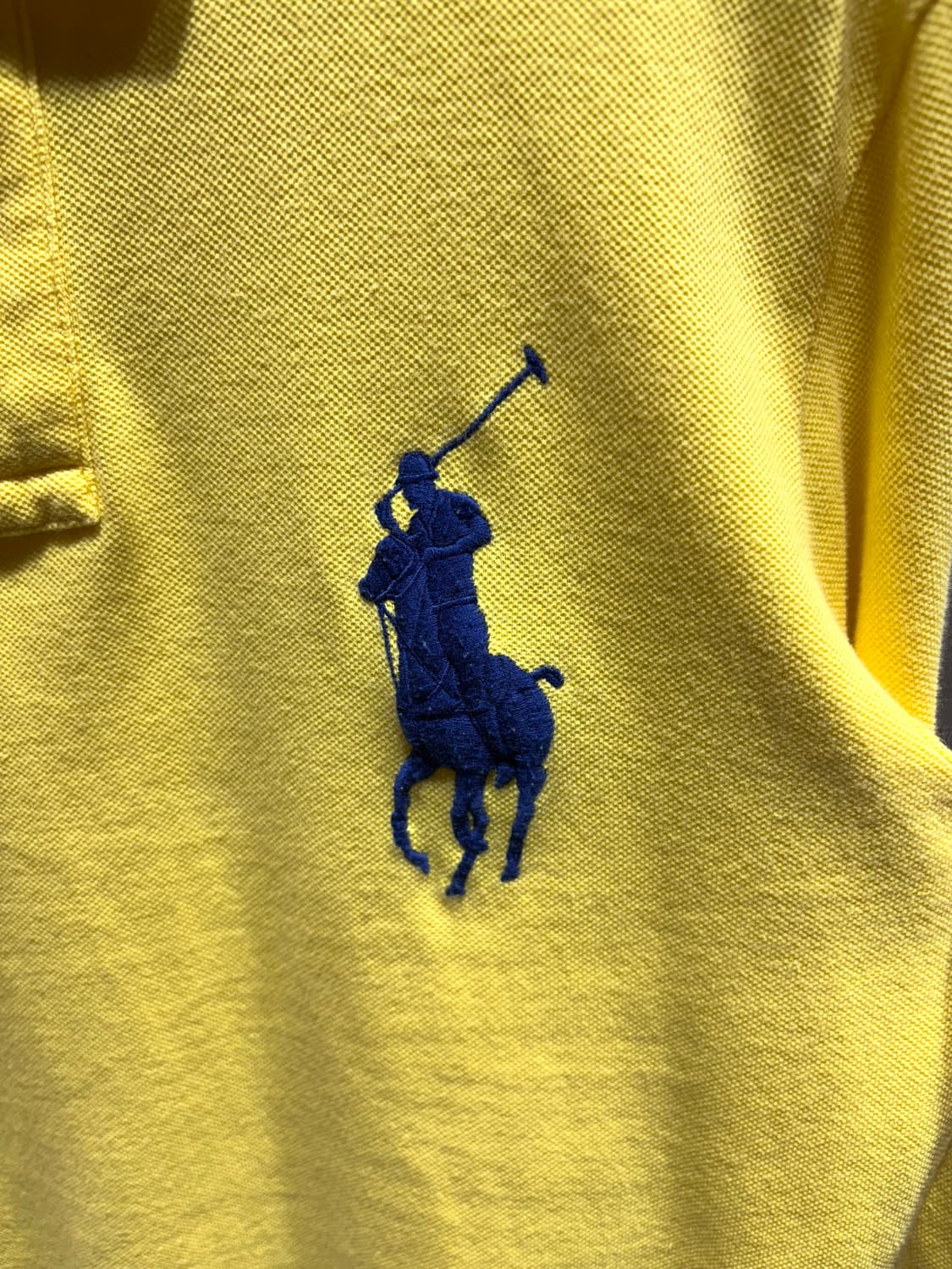 M 폴로랄프로렌 빅로고 블루포니 옐로우 롱슬리브 상품이미지4