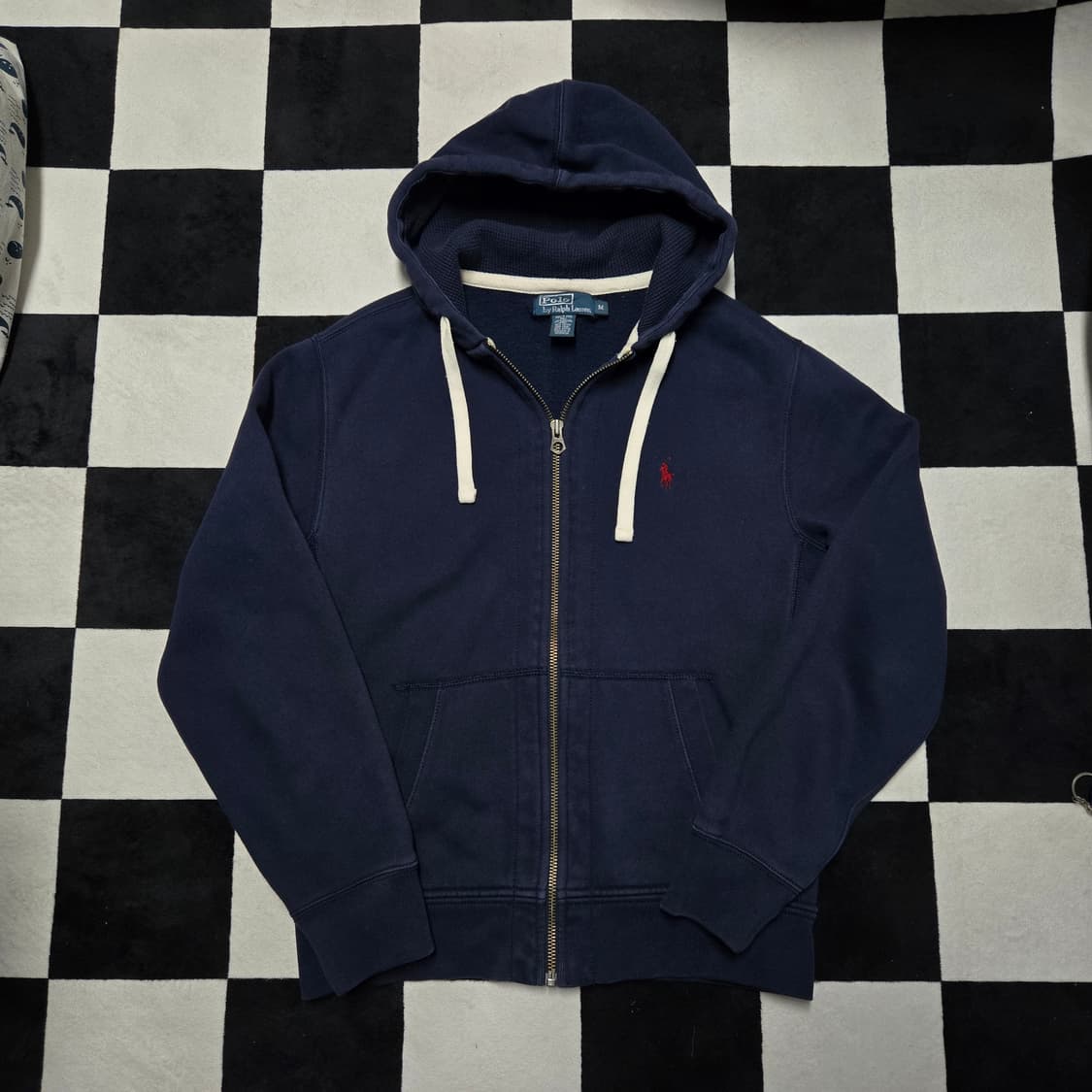 M 폴로랄프로렌 써멀 후드집업 네이비 상품이미지1