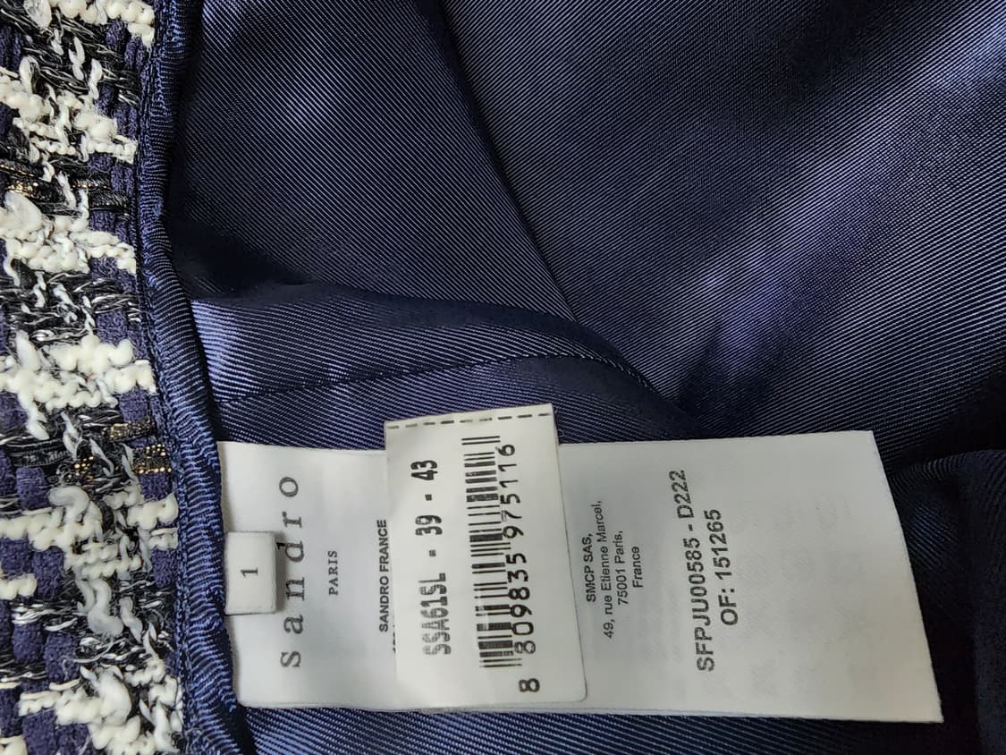 산드로 하운드투스 패턴 트위드 스커트 상품이미지9