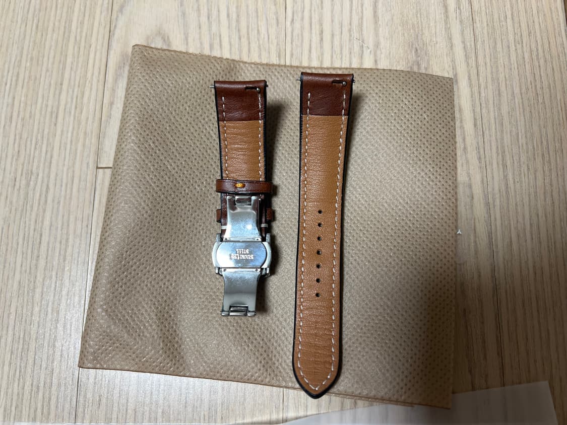 OAS 오에이에스 이탈리안 패딩 워치 레더 가죽 밴드 스트랩 시계줄 상품이미지4