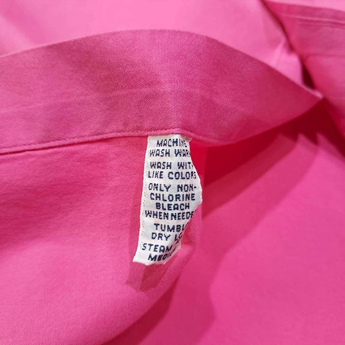 CL367 L 폴로 90s 코튼 블루포니 핑크 셔츠 남방 상품이미지5