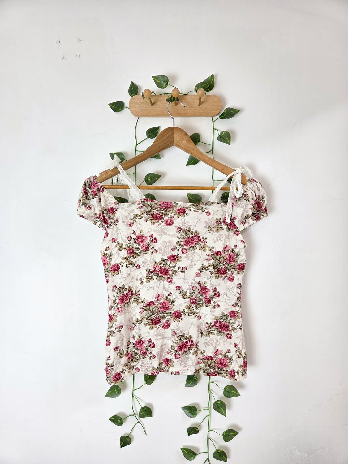 L'est rose 오프숄더 로즈 탑 상품이미지4