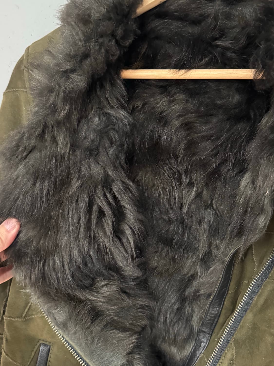 Haruf 퍼 스웨이드 언발란스 무스탕  상품이미지4