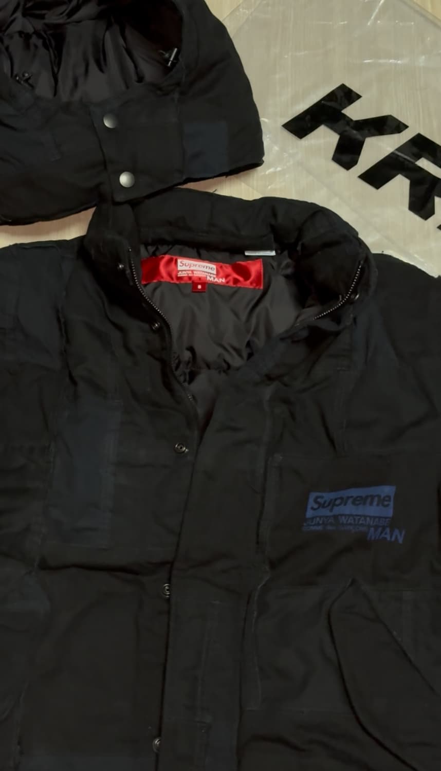 슈프림x준야와타나베 패치워크 푸퍼 자켓 블랙 상품이미지3