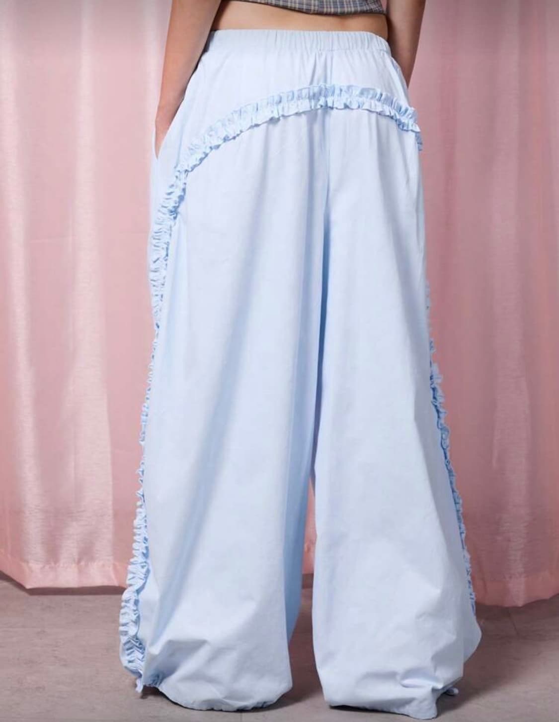 프릴 디테일 로우라이즈 벌룬 팬츠  상품이미지2