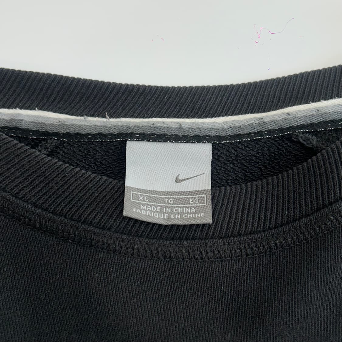 Nike 나이키 에어 아이보리 스우시 블랙 맨투맨 상품이미지5