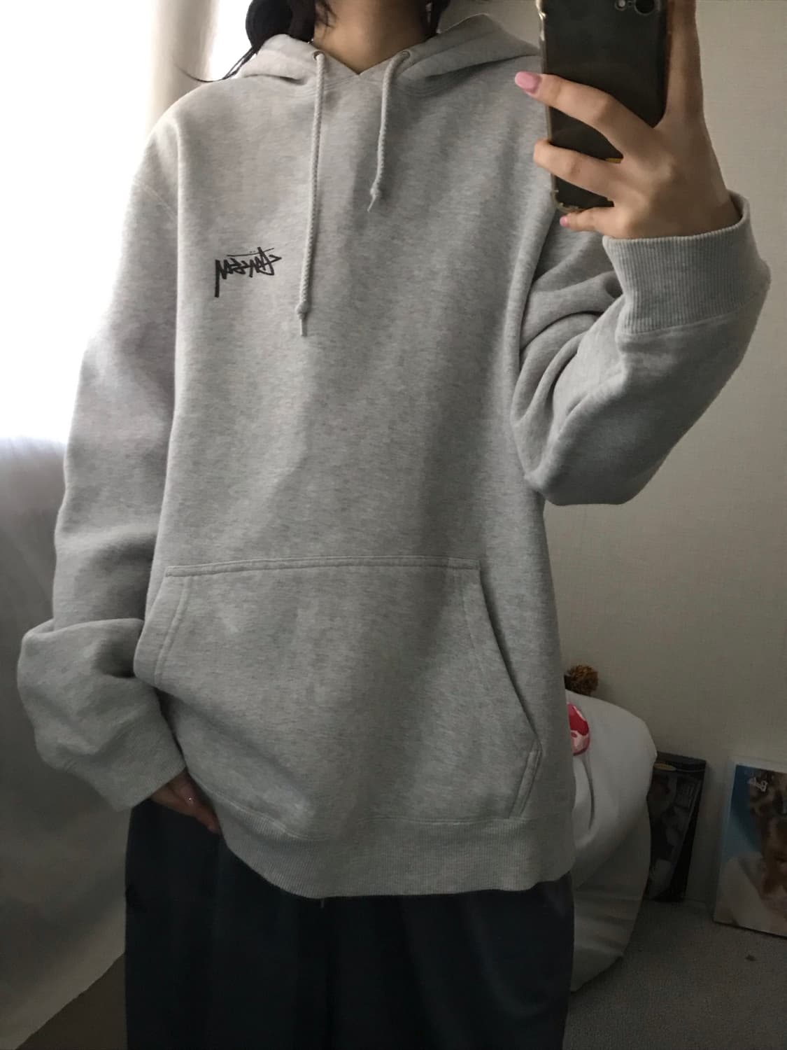 스투시 에잇볼 멜란지 후드티 상품이미지4