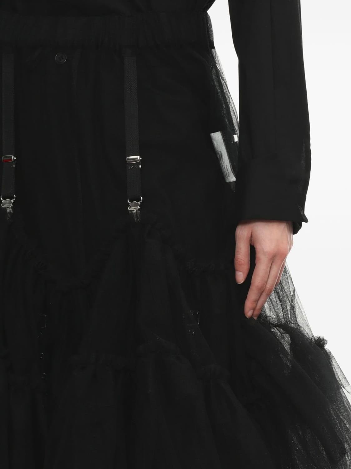 Noir Kei Ninomiya Tulle 가터 메쉬 스커트 상품이미지3
