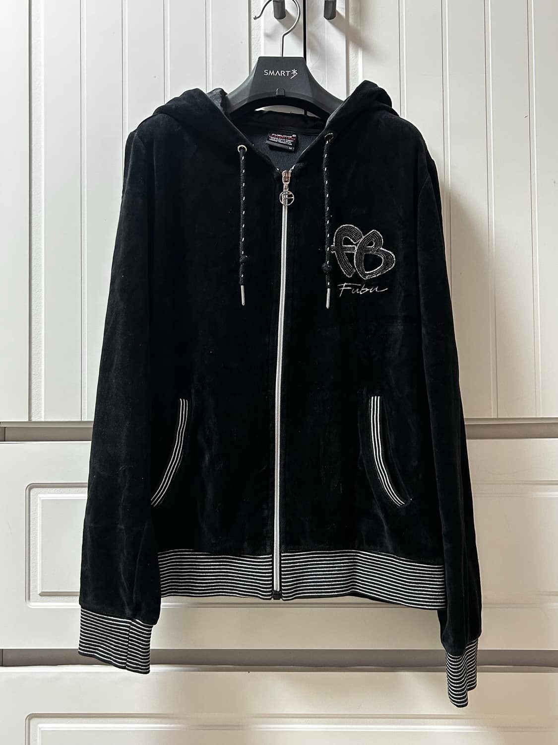 블랙 스트라이프 후드 Vintage 데스라이즈 큐빈티지 일본 빈티지 상품이미지1