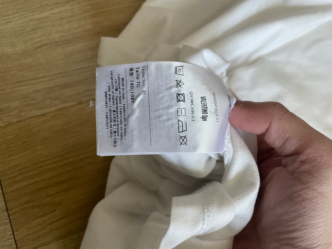 발렌티노 로고 티셔츠 XL 상품이미지4