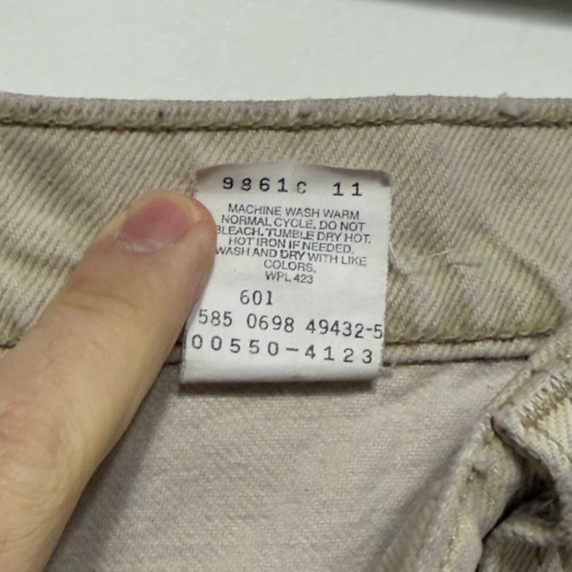 90s 리바이스 550 데님팬츠 W40 L30 상품이미지7