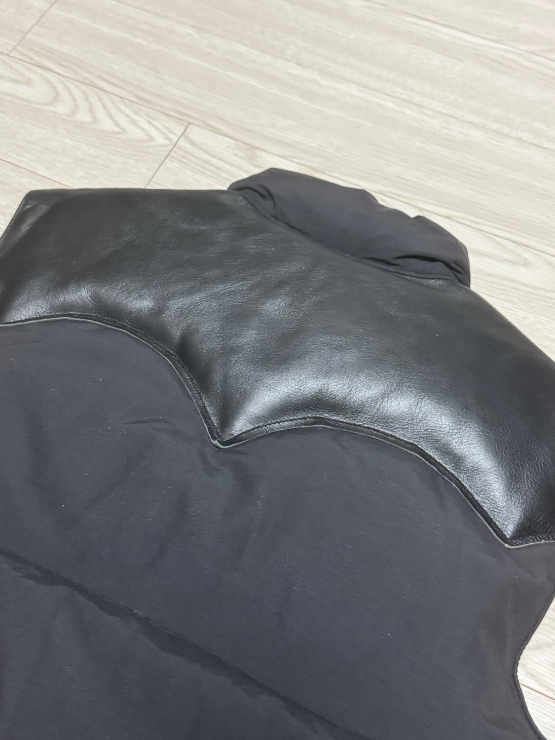 슈가케인 레더 다운 베스트 상품이미지5