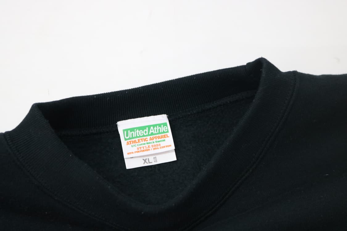 United Athle 유나이티드 애슬 빈티지 농구 클럽 블랙 맨투맨 상품이미지6