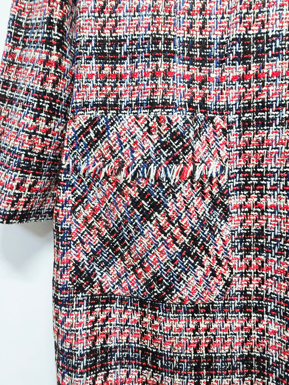 SI 트위드 원피스 카라넥 55사이즈 상품이미지3