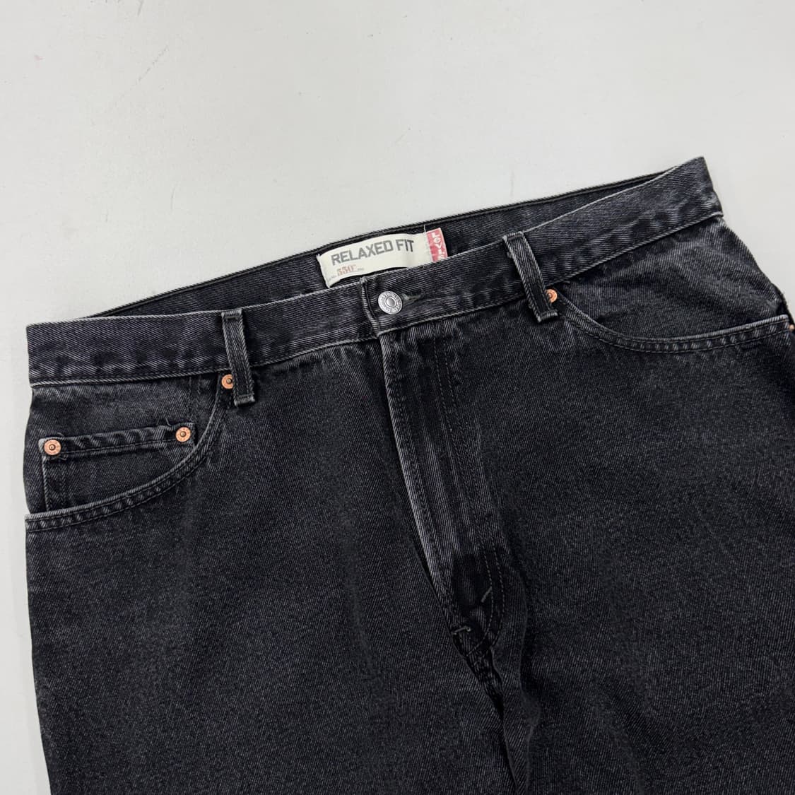 리바이스 00s 550 흑청 워싱 데님팬츠 상품이미지4
