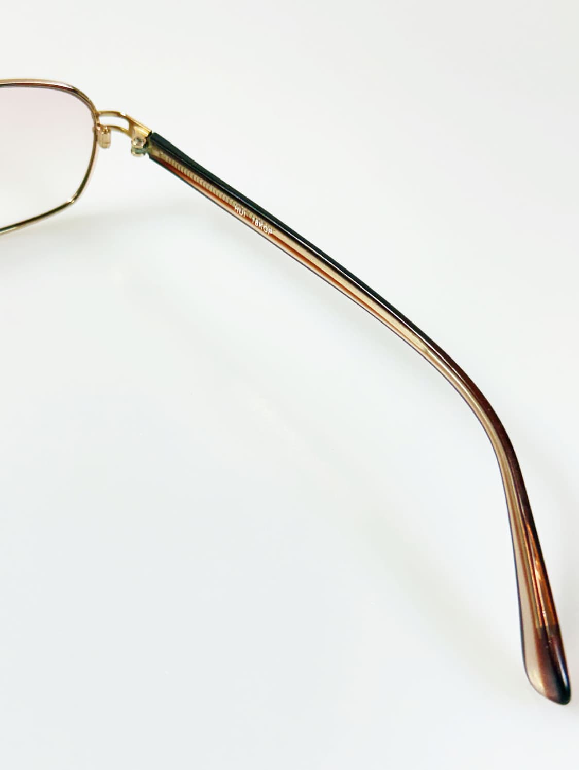 HUI 슬림 스퀘어 메탈 프레임 빈티지 안경 상품이미지6