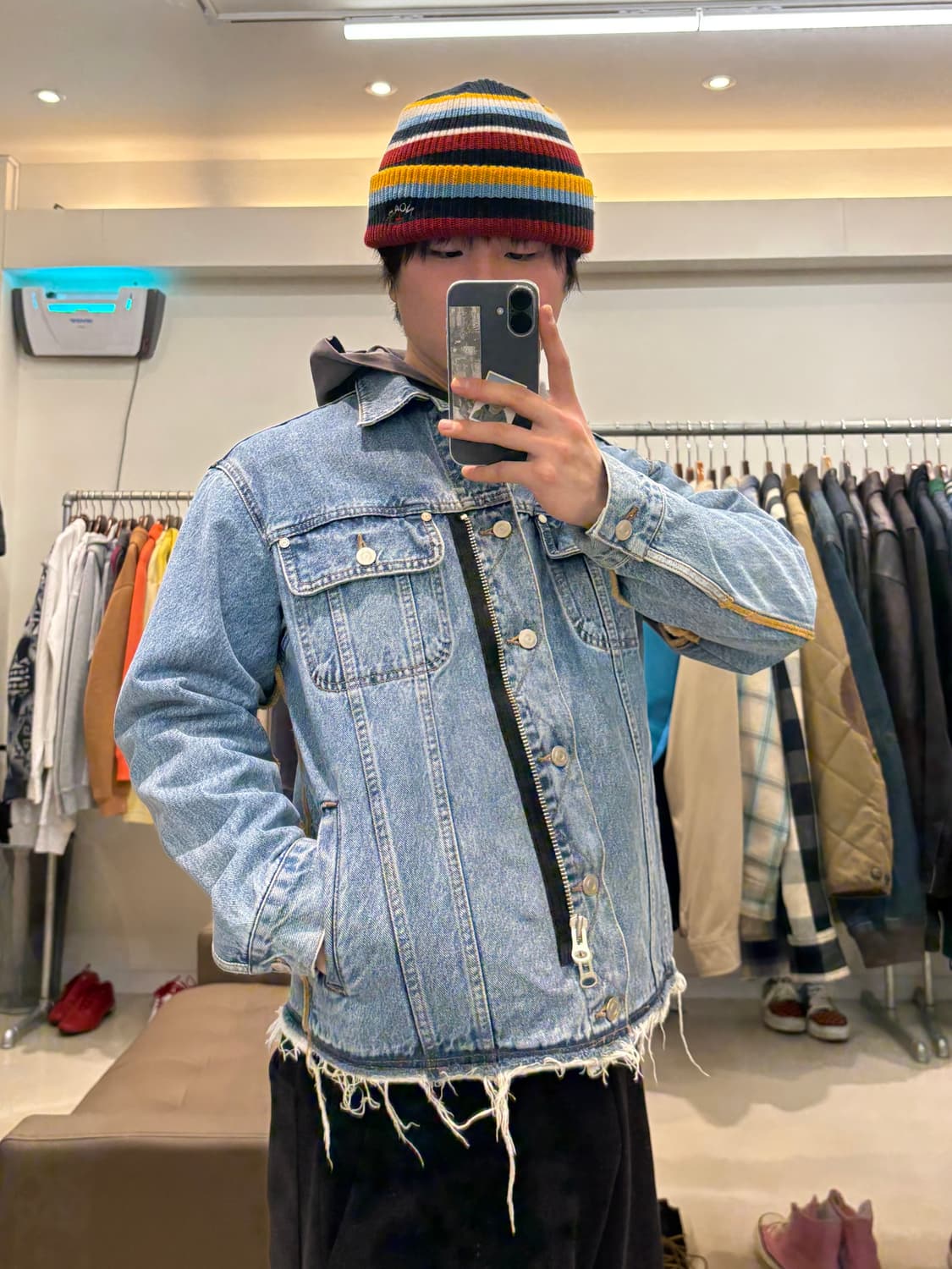 앤더슨벨 투웨이 데미지 데님자켓 상품이미지9