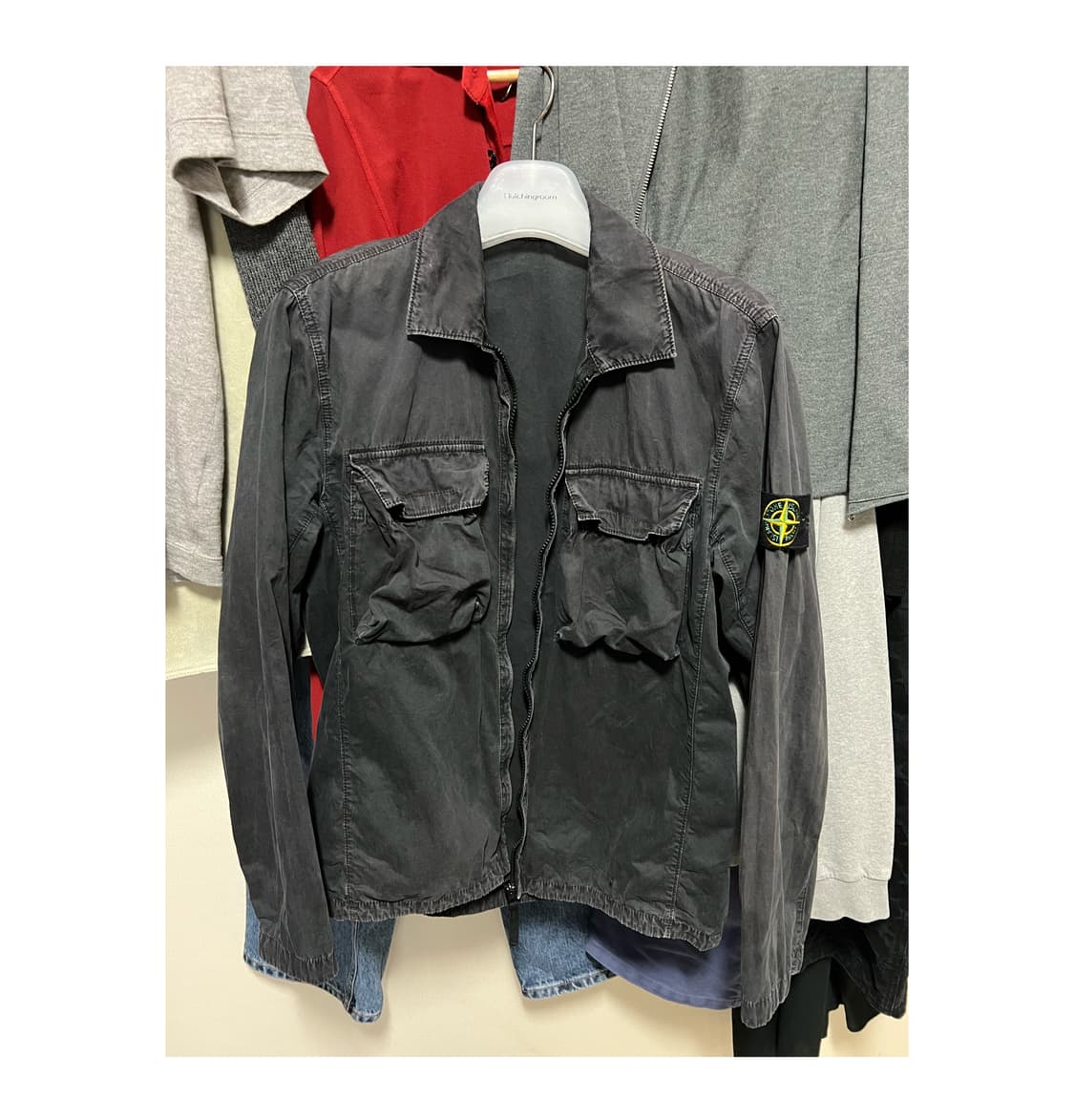 스톤아일랜드 올드이펙트 셔츠 자켓 상품이미지1