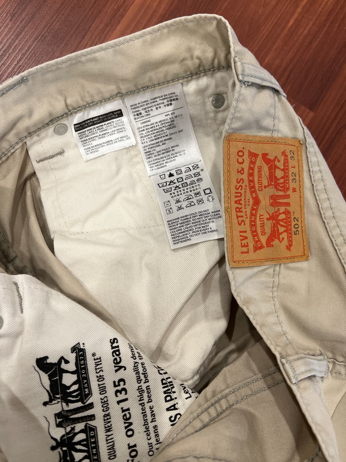 Levis 리바이스 502 코튼 팬츠 (32-33inch) 상품이미지10